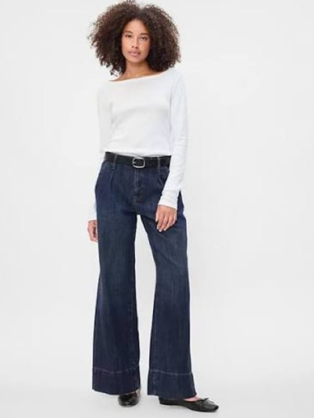 Gap High Rise Wide Leg Trouser Jeans